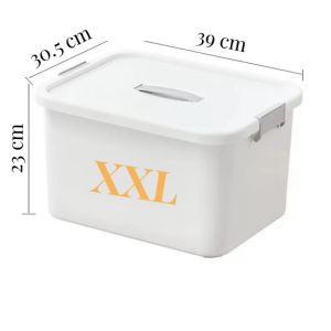 COLOGO 🥇 Household storage box plastic household clothes quilt finishing box toy storage box extra-large storage box
