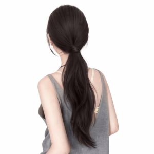 MANKA ความยืดหยุ่นสูง ต่อผมหางม้าแบบหลายชั้น ยางรัด วัสดุสังเคราะห์ ชิ้นผมหางม้า หวาน ฟูฟ่อง หางม้าลอนยาว สำหรับผู้หญิง