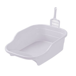 Khay vệ sinh cho mèo size lớn thành cao bằng nhựa PP thau cát chậu cát vệ sinh cho mèo - Medipet