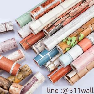 Wallpaper Sticker วอลเปเปอร์ผนัง สติ๊กเกอร์ผนัง แบบมีกาวในตัว ลายหินอ่อนขาว กว้าง 45 ซม. ยาว 9-10 เมตร