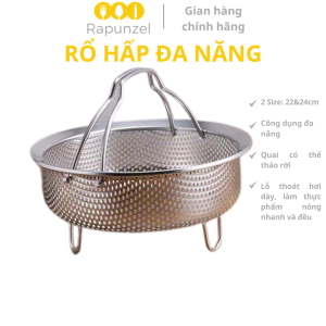 Rổ hấp xửng hấp vỉ hấp đồ hấp dụng cụ hấp rổ hấp đa năng hấp đồ ăn khay inox 304 giỏ hấp