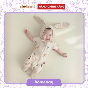 [MỚI] Nhộng Chũn Mở Tay Dotori 2in1 Hàn Quốc 4D Airmesh Có Lỗ Thoáng Khí Mềm Mịn Cho Bé Ngủ Ngon