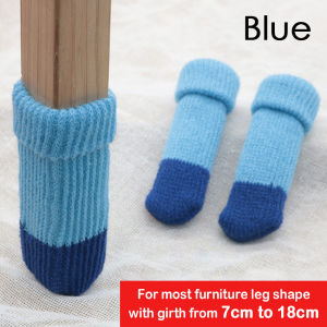 1Pc Furniture Socks Chair Elastic Knitted Socks Non Slip Chair Leg Feet Covers Pads Table Feet Cap Furniture Booties for Floor Chair Foot Cover Universal Non-slip Floor Protector Chair Socks Table Foot Cover Protective Case Furniture Legs Sleeves
