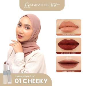 Madame Gie Charmseeker Ombre Matte Lipstick - Long-Wear Waterproof Nude/Pink/Orange Shades