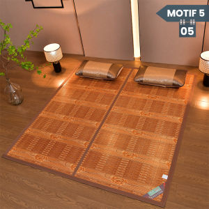 TERBARU!! Tikar Lipat Bambu / Karpet Rotan Halus Premium Uk 160cm x 200cm (FREE TAS) / Matras Alas Lantai Besar Pendingin Pelindung Kasur Kamar Tidur 2 Sisi Tiker Klasik High Quality - X2B2