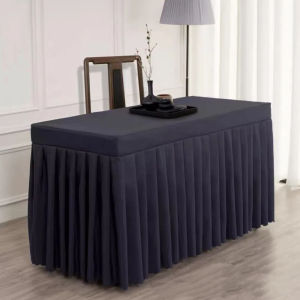 BESTOUR 1206075cm Table Decorate Tablecloth Rectangular One-piece Conference Table Cloth  Polyester Table Skirting Banquet Wedding Party