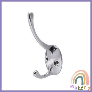 Makery Wall-mounted Alloy Coat Hook Rust-proof For Hanging Clothes/Towels/Bags Easy To Install 1Pcs
