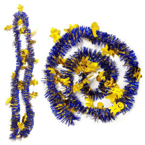 1.6M christmas garland Tinsel Garlands Christmas Decoration for Tree Ornaments Year Party Decor JVL