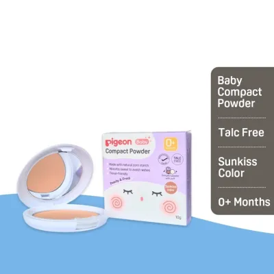 PIGEON Baby Compact Powder 10g / 宝宝 爽身粉饼 10g