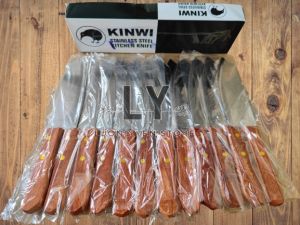 [COMBO 5 CÂY]Dao bếp Kinwi Stainless Steel Kitchen Knife Cán Gỗ Dài 29.5cm - No.173 chất liệu inox siêu bén