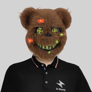 Itaewon Bloody Rabbit Animal Mask Masquerade Colorful Luminous Mask Halloween Party Spoof Props