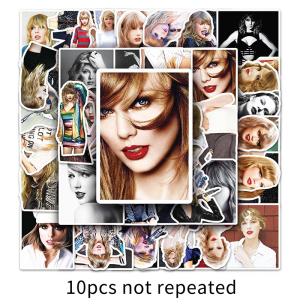 50PCS Star Singer Taylor Swift Sticker DIY Fashion Decal Sticker For Laptop Luggage Toys Car Decoration