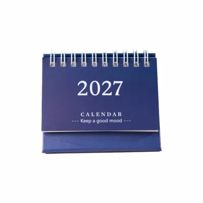 BAIFAQIAN Coil 2027 Desk Calendar Standing Mini Monthly Planner Gifts Standing Calendar Home Office