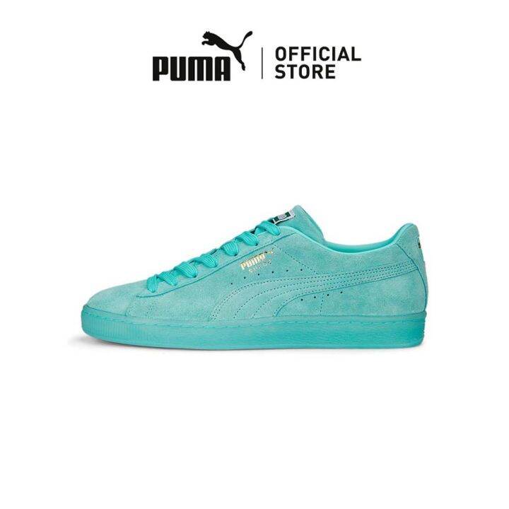 Green suede 2025 pumas men's