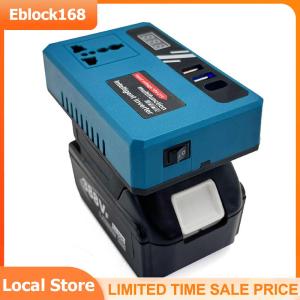 DC to AC Car Power Inverter 18V/21V to 220V with Dual USB Charging Ports for Automotive Electronics