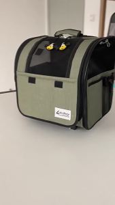 BreathableBackpack On Wheels Cat Carrier Bag Transport Airline ApprovedStroller For Dogs Cat