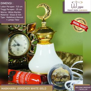 Mabkhara Dupa /Tempat Dupa Lampu Tidur/Glass Luxury/Classy/Prapen