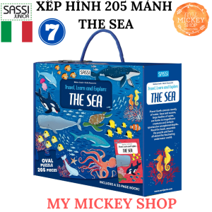 Bộ xếp hình 200 mảnh chính hãng SASSI JUNIOR 6 chủ đề cho bé từ 5 6 7 8 tuổi My Mickey Shop