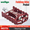 Wellgo M079 Sealed Bearing Bicycle Aluminum Alloy Body Cr-Mo Spindle Road MTB Folding Bike Cycg Pedal Parts PP.U. 