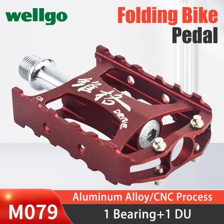 Wellgo M079 Sealed Bearing Bicycle Aluminum Alloy Body Cr-Mo Spindle Road MTB Folding Bike Cycg Pedal Parts PP.U