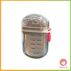 Allwell กล่องเก็บสบู่ก้อนแบบพกพา เหมาะกับการพกพาเดินทาง soap box