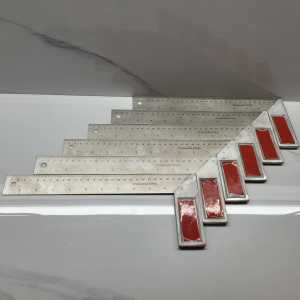 Penggaris Siku tukang Stainless steel isi 6pcs