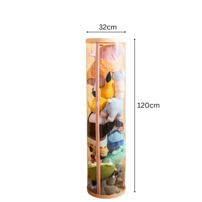 New Transparent Clear PVC Dustproof Toys Organizer - Kids Toy Storage Display Case 32CM