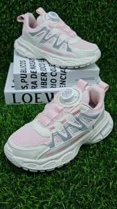 Girls Sports Shoes Lightweight Leather Kids Sneakers Casual Pink Fashion Children Anti-slip Walking Running Shoes2026