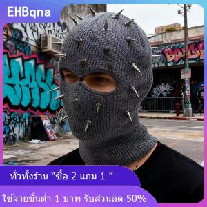 [COD] EHBqna KITCHEN หมวกบีนนี่ปักหมุดสำหรับผู้ชาย หมวกไหมพรมสำหรับฤดูหนาวหมวกไหมพรมหมวกแฟชั่นเต็มหน้าหมวกสกีหมวกที่ปิดหูสำหรับขี่จักรยานยุทธวิธี