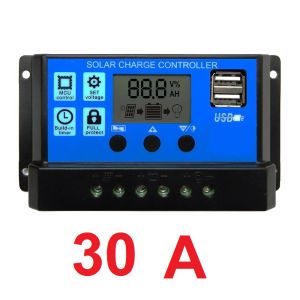 Pengontrol Pengisi Daya Tenaga Surya 50A / 60A Layar LED LCD Sel Surya PWM 12V-24V Dual USB