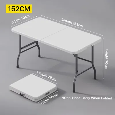 JUMBO Folding Computer table 4FT/ 5FT/6FT Outdoor Camping Folding Table Portable Table Dining load bearing 500kg