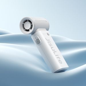 JisuLife Handheld Fan Life 9 Mini Jet Fan Portable 5000mAh 5 speeds Strong wind Pocket for Ourdoor camping  kipas tangan
