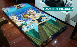 FOAM COVER - C SHAPED ZIPPER (CANADIAN COTTON - RANDOM DESIGN/COLOR)