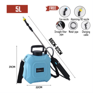 Penyembur Elektrik 5L/8L Electric Sprayer Garden Fully automatic pressurization 3500MAH Battery Sprayer Pump continuously for 200 minutes Pressure sprayer USB charging Sprayer pump racun Pam racun rumput battery Tong racun rumput Pum mesin semburan racun