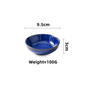 OMK Japanese Style Stoneware Soy Sauce Dipping Bowl Sauce Plate Seasoning Dish