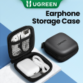 UGREEN Earphones Earbuds Carrying Zipper Bag Storage Case Waterproof Shockproof Protection EVA Box with Carabiner & Mesh Pocket. 