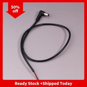 🔥🔥🔥pheebss สายไฟ DC มุมฉาก5.5x2.1มม. 2.5มม. หัวต่อปลั๊กตัวผู้ DC