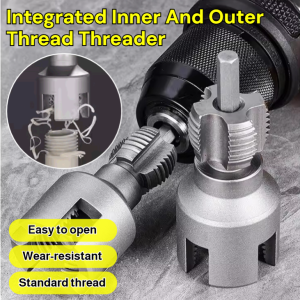 Integrated Inner Outer Threading Drill Tool PVC Plastic Pipe Threading Tool Thread Tapering Tool