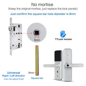 TTlock App WiFi Smart Fingerprint Door Lock Smart Bluetooth Digital APP Keypad Code Keyless Electronic Door Lock