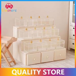 [Eleanor] 1:12 Dollhouse Miniature Display Rack Candy Box Drawer Cabinet W Clear Box Furniture Model Decor Toy Doll House Accessories