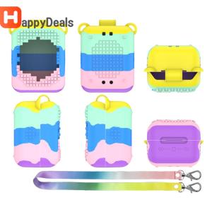 Silicone Case Anti-Scratch Protective Skin Sleeve Shockproof with Lanyard for Bitzee Virtual Electronic Pets Accessories