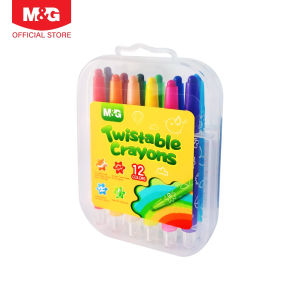 M&G Twistable Twist Crayons - Set of 12/24 Colors Non-Toxic Smooth Application Twistable Design for Easy Use