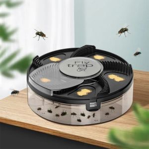 HJMG Portable Automatic Fly Traps Household Non-Toxic Electric Flies Killer Durable Insect Reject Fly Mosquito Trap Backyard Terrace