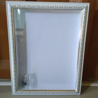 BINGKAI MAHAR PUTIH SILVER 30X40CM