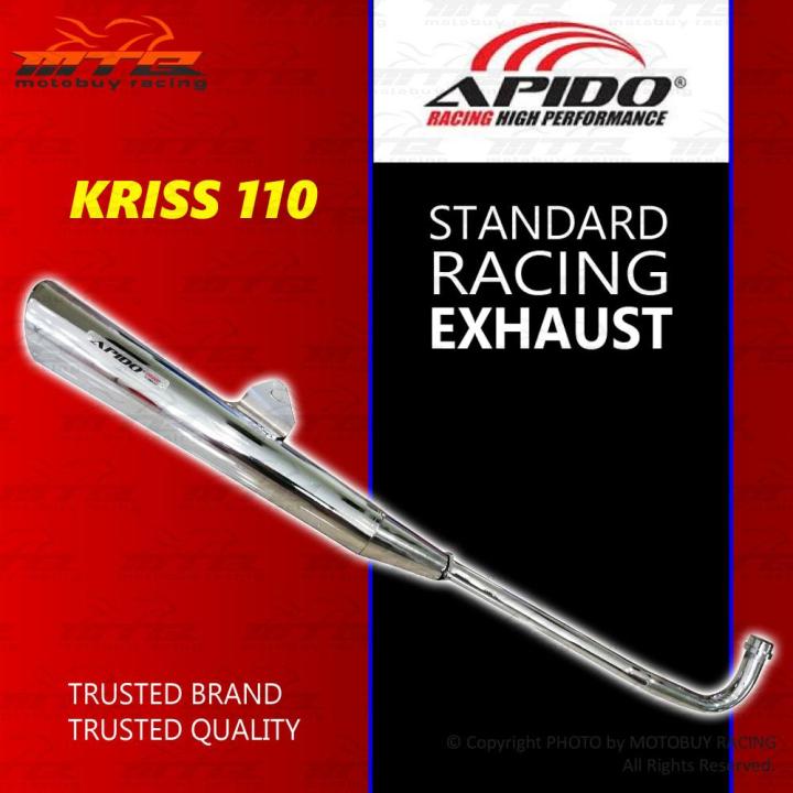 APIDO STANDARD RACING EXHAUST FOR MODENAS KRISS 110 / KRISS 120