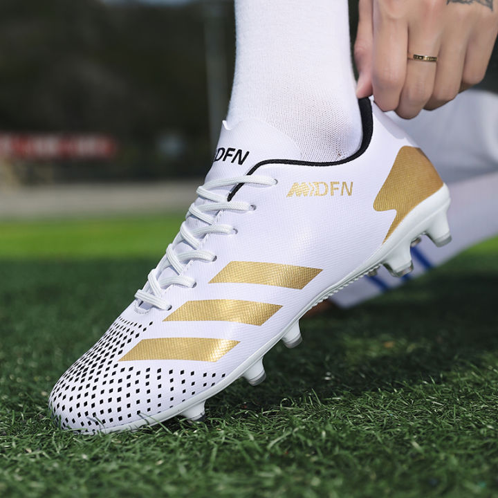Dennger Men’s Soccer Cleats High-top Women Football Shoes