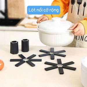 Miếng lót nồi lót cốc chịu nhiệt thông minh gấp gọn tiện lợi
