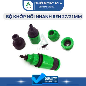 Bộ khớp nối nhanh 27/21mm ra ống 6/8mm - Thiết bị trong hệ thống tưới