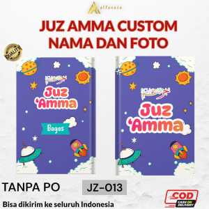 Alfareza - Juz Amma Tajwid Warna 7 in 1 Gratis Custom Free Nama dan Foto Cover Bukan Sticker Tempelan Buku Juz  Amma JZ-013 Terjemah