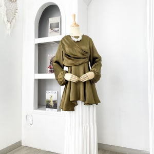 SLAVINA BLOUSE - FLOTTILCIIOUS / BAJU KONDANGAN MURAH / FASHION OUTFIT / OOTD HIJAB / KOREAN STYLE